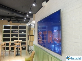 Установка телевізорів в офісах, кафе та ресторанах